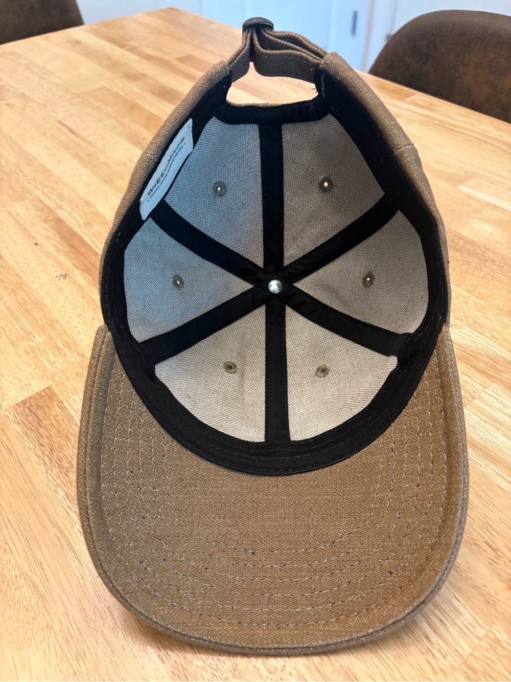 WIESMADE DENIM CAP
14OZ | BROKEN TWILL DENIM WHEAT - Picture 6 of 6